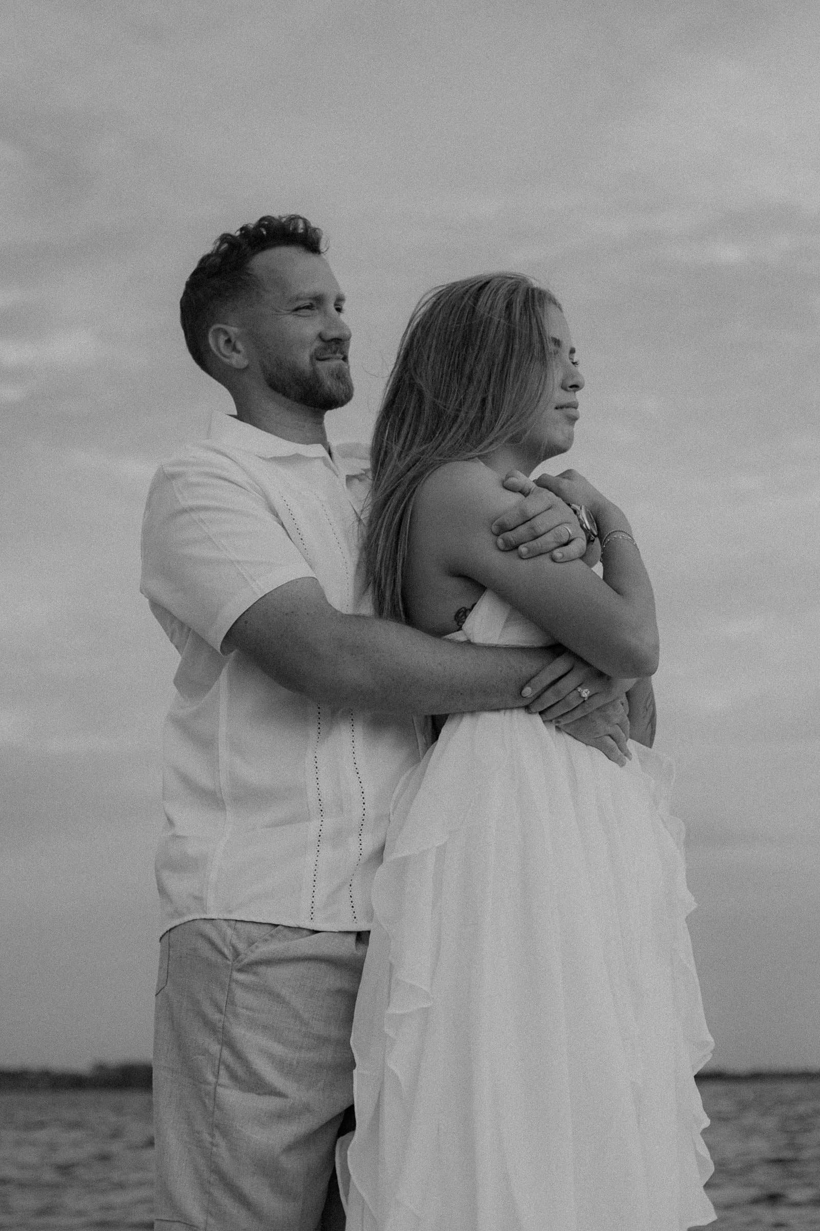 Candid engagement session photograph 1